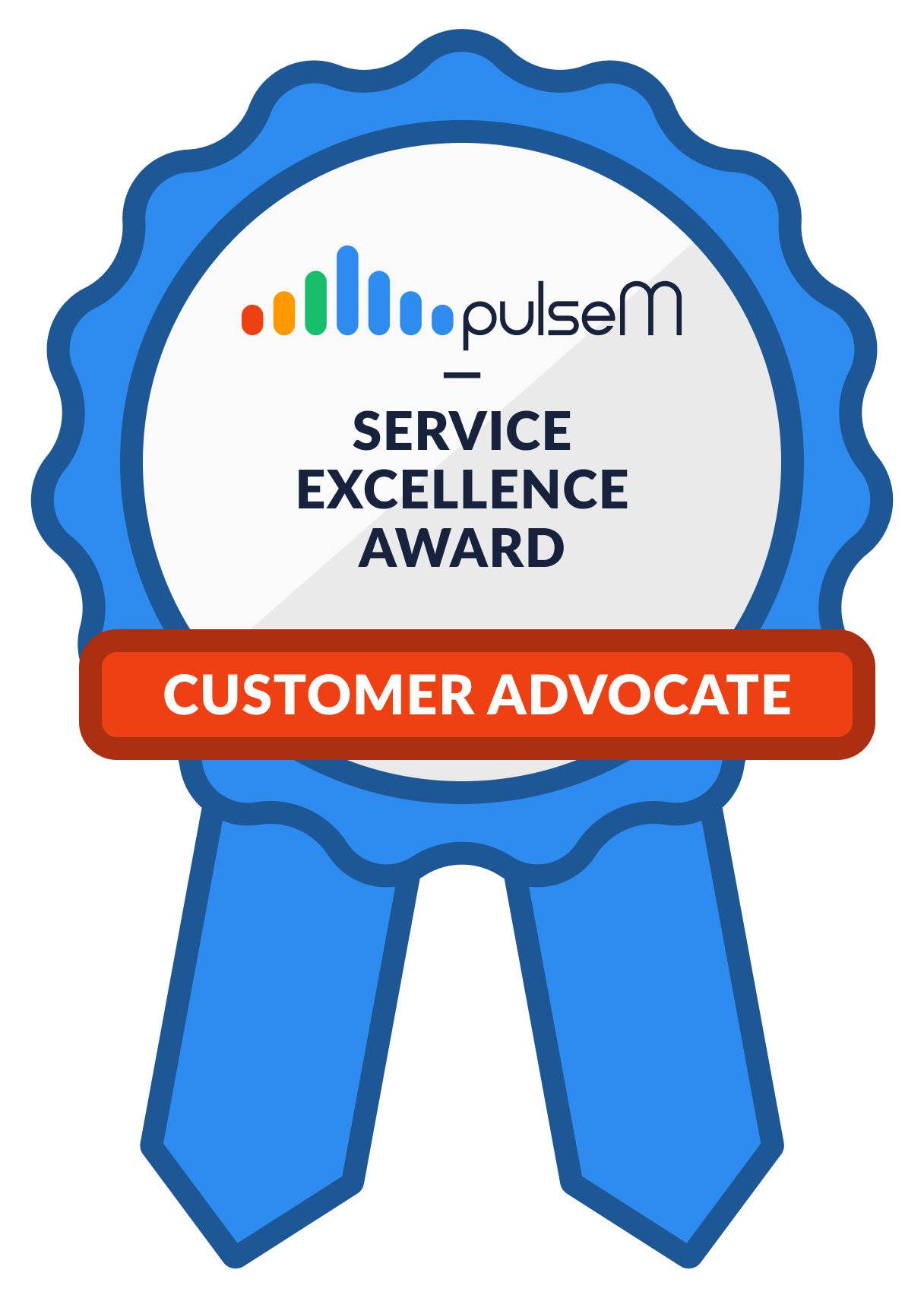 pulseM Service Excellence - Customer Advocate Digital Badge